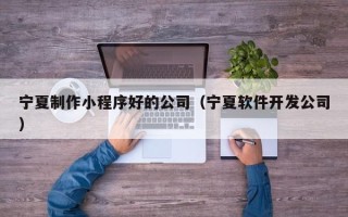 大竹宁夏制作小程序好的公司（宁夏软件开发公司）